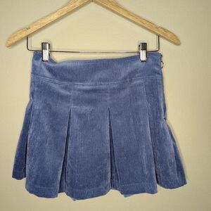 Jolie Blue Skater Mini Skirt with Pleats